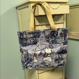 Dior Around The World Safari Artistic Blue and Tan Tote Brand New and Authentic